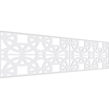 Ekena Millwork Set of Four Panels for 94 1/2"W x 24 1/4"H Brownsville Fretwork Wainscot Wall Paneling WPKP12X01X47BNE